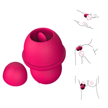 Nowy Mini Ładny Grzyb 12 Tryb Silikonowa Miłość Cipki Jajko Bezprzewodowy Wibrator Lizanie Wibrujący Język Sex Zabawki dla Kobiet