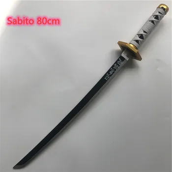Anime 1:1 Kimetsu no Yaiba Miecz Broń Zabójca Demonów Сабито Cosplay Miecz Ninja Nóż drewniany Broni Rekwizyty 80 cm
