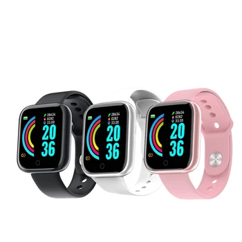 Nowa wersja D20/Y68 Smart-zegarki męskie i damskie zegarki Bluetooth Sportowe Fitness Smart monitor rytmu serca zegar do pomiaru ciśnienia tętniczego krwi