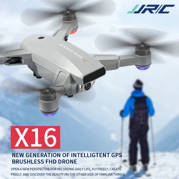 JJRC X16 5G WIFI FPV GPS 6K Kamera HD Pozycjonowanie Optyczne Przepływu Bezszczotkowy Składany RC FPV Dron GPS Follow MeQuadcopter