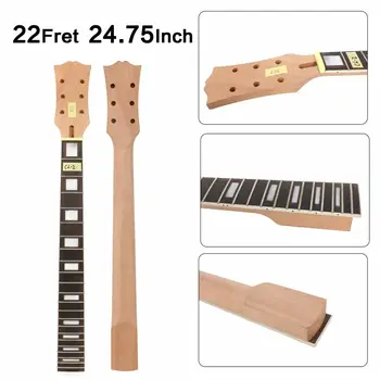 22Fret 24,75 cala Gryf gitary elektrycznej z drewna egzotycznego i podstrunnica z palisandru Niedokończony #XJ