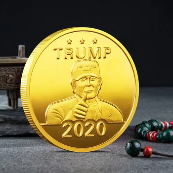 Pamiątkowe monety 45-go prezydenta Stanów Zjednoczonych Ameryki Donalda Trumpa Kolekcjonerska Pozłacane Pamiątkowe Monety Kolekcjonerski Prezent