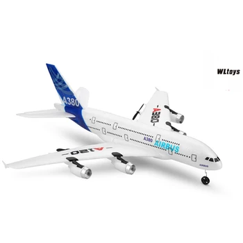 WLtoys XKS A120 Samolot RC 2,4 G 3CH 3D/6G Podwójna Moc EPP Materiał Ślizgowy Elektryczny RTF Samolot A380 Model RC Samolot Zabawka dla Dzieci