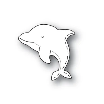 Crazyclown Ocean, Zwierzę Delfin Jednostki Tnące, Metalowe Znaczki dla DIY Papierowy Scrapbooking Album Zdjęć z Karty Produkcja Matryc Cięcia Umrzeć